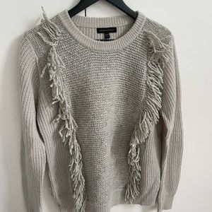 Banana Republic fringe wool sweater.